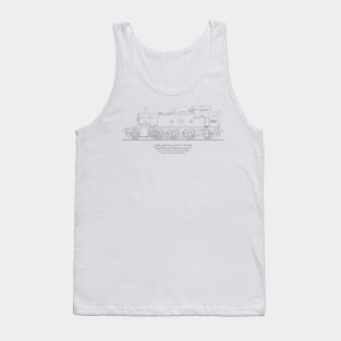 GWR Small Prairie Class 4575 Tank Locomotive Drawing Tank Top